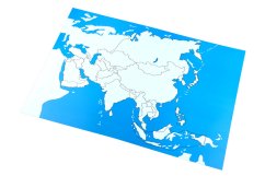 Kontrolní mapa - Asie Nová - bez popisků