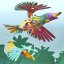 CLIXO Tropical Birds - magnetická stavebnice 22 kusů