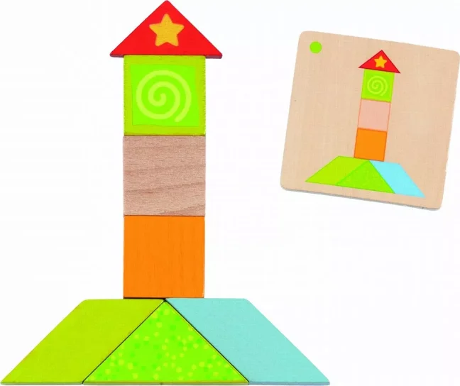 Goki Barevné tangramy