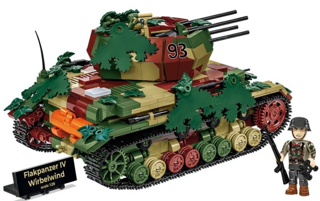 COBI 2593 II WW Flakpanzer IV Wirbelwind, 1:28, 1195 k, 1 f, EXECUTIVE