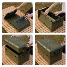 Skládací box s víkem NILS Camp NCB4003 42L zelený