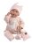 Llorens 74108 NEW BORN - realistická panenka miminko se zvuky a měkkým látkovým tělem - 42 cm