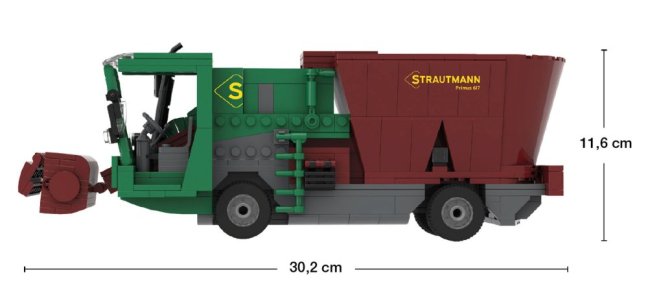 BRIXIES Plus 222.791 Strautmann Primus 617 - míchací krmný vůz, 483 k