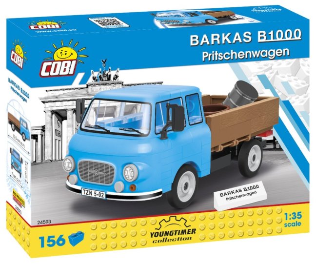 COBI 24593 Barkas B1000 nákladní, 1:35, 156 k