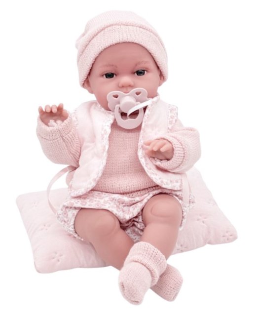 Antonio Juan 70364 TONETA - realistická panenka miminko se speciální pohybovou funkcí a měkkým látkovým tělem - 34 cm