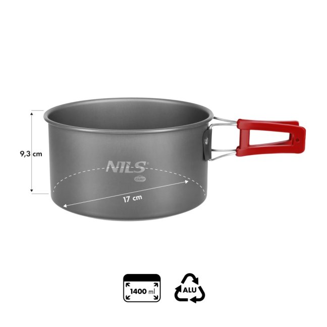 Kempingový hrnec NILS Camp NC17119 1,4L
