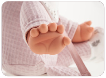 Antonio Juan 8301 Moje první panenka - miminko s měkkým látkovým tělem - 36 cm