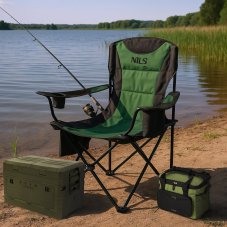 Skládací kempingové křeslo NILS Camp NC3501 zelené
