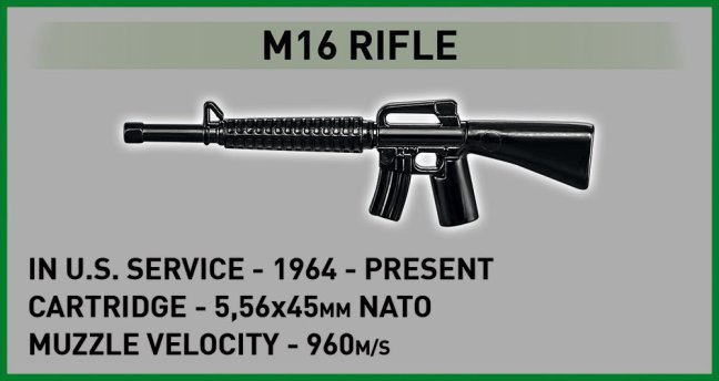 COBI 2423 Vietnam War BELL UH-1 HUEY IROQUOIS, 1:32, 656 k, 2 f