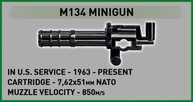 COBI 2423 Vietnam War BELL UH-1 HUEY IROQUOIS, 1:32, 656 k, 2 f