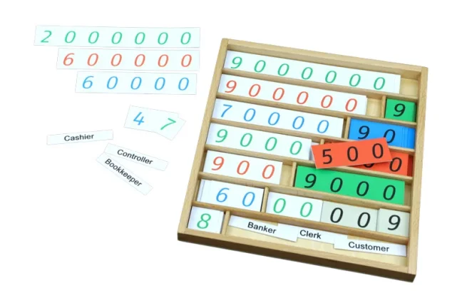 Moyo Montessori Čísla k bance