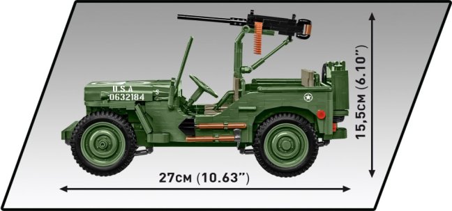 COBI 2805 Willys MB 1:12, 1207 k