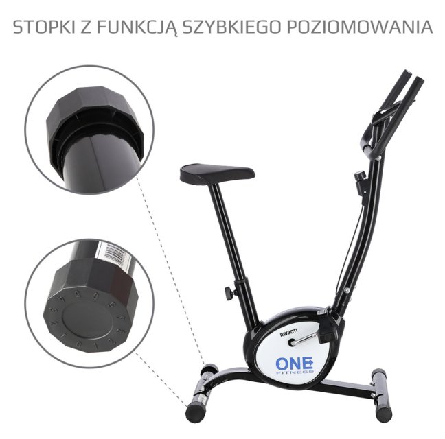 Mechanický rotoped ONE Fitness RW3011 černý