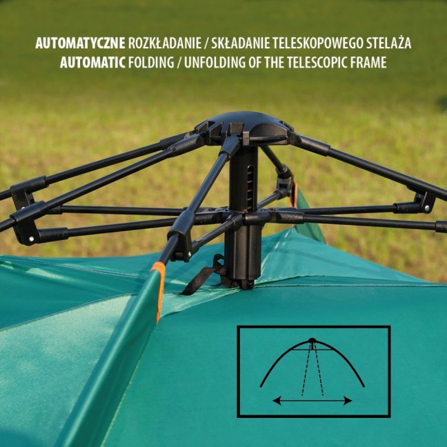 Automatický stan NILS Camp NC7819 2v1 zelený