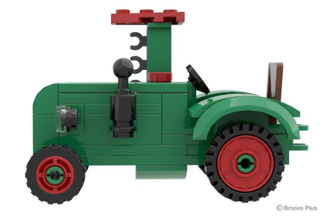 BRIXIES Plus 222.704 Fendt Dieselross F28 Classic Club Collection - historický traktor s žací lištou, 1:32, 74 k