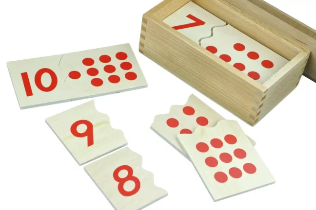 Čísla a puntíky - puzzle