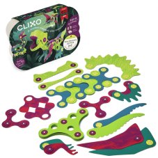 CLIXO Dino Discovery - magnetická stavebnice 22 kusů