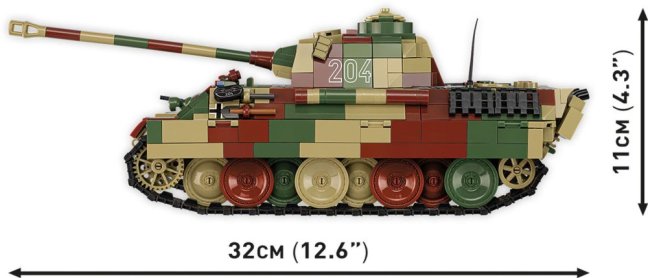 COBI 2654 II WW Pz.Kpfw. V PANTHER Ausf. A, 1:28, 1152 k, 1 f