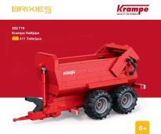 BRIXIES Plus 222.719 Krampe Halfpipe - sklápěcí návěs, 411 k