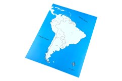 Kontrolní mapa - Jižní Amerika Nová - s popisky