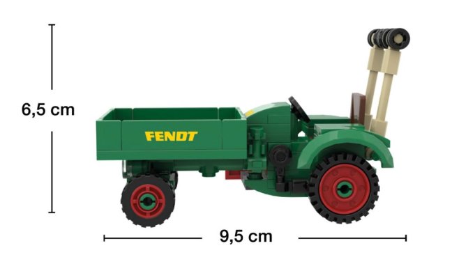 BRIXIES Plus 222.705 Fendt GT Classic Club Collection - historický traktor s příslušenstvím, 1:32, 169 k