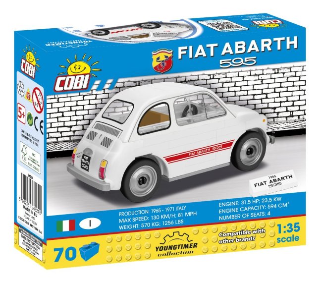 COBI 24524 Fiat 500 Abarth 595, 1:35, 70 k