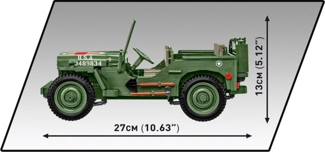 COBI 2806 Willys MB sanitka 1:12, 1131 k