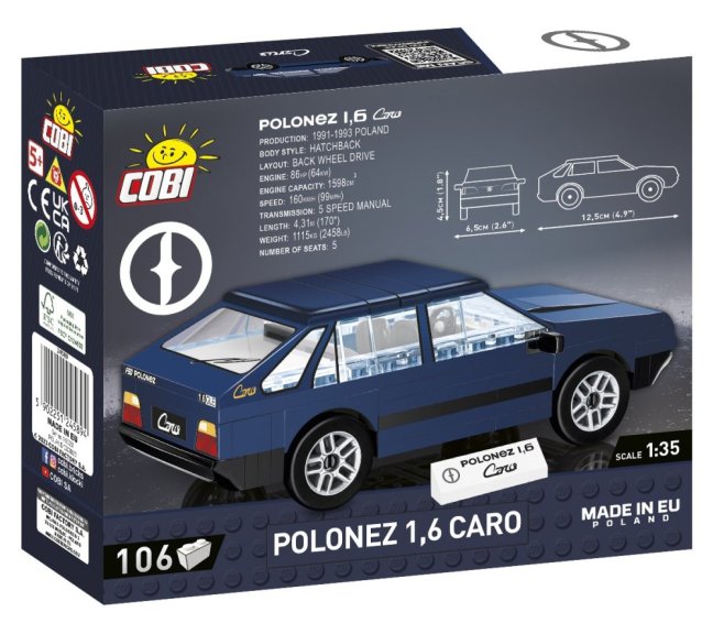 COBI 24589 FSO Polonez 1,6 Caro, 1:35, 106 k