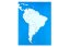Kontrolní mapa - Jižní Amerika Nová - bez popisků