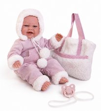 Antonio Juan 70360 CLARA - realistická panenka miminko se speciální pohybovou funkcí a měkkým látkovým tělem - 34 cm