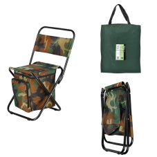 Skládací židle s úložným prostorem NILS Camp NC3012 maskáčová
