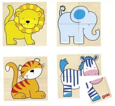 Puzzle a pexeso - Divoká zvířátka