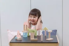 Stavební kostky 40 ks (pastelové)