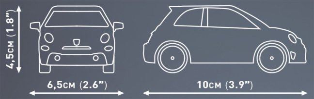 COBI 24601 Abarth 595 competizione, 1:35, 71 k