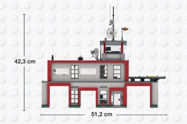 BRIXIES Plus 222.402 Hasičská stanice s vrtulníkem a vozidlem, 985 k