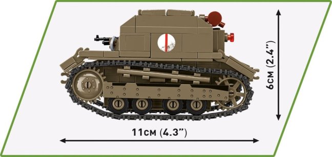COBI 2658 II WW Tankette TK-3, 1:28, 323 k, 1 f