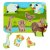Lucy & Leo 226 Zvířátka na farmě - dřevěné vkládací puzzle 7 dílů