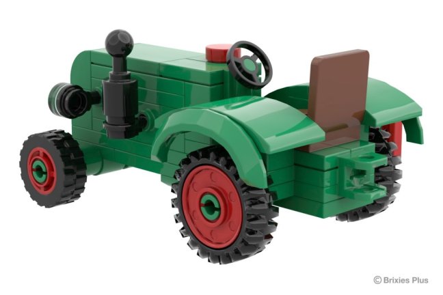 BRIXIES Plus 222.704 Fendt Dieselross F28 Classic Club Collection - historický traktor s žací lištou, 1:32, 74 k