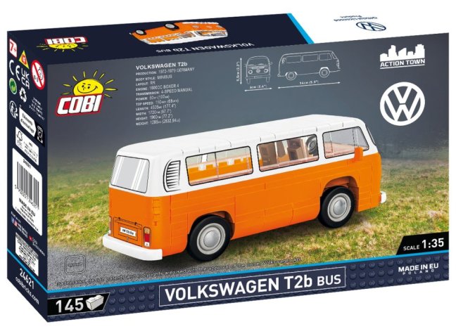 COBI 24621 Volkswagen T2b Bus, 1:35, 145 k