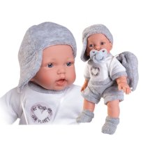 Antonio Juan 12321 PETIT - realistická panenka se zvuky a měkkým látkovým tělem - 27 cm