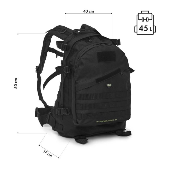 Batoh NILS Camp NC3904 Vanguard černý 45L