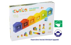CUBIKA 14866  Barevné domečky - dřevěná stavebnice 30 dílů