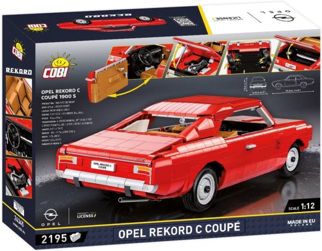 COBI 24345 Opel Record C coupe, 1:12, 2195 k