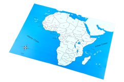 Kontrolní mapa - Afrika Nová - s popisky