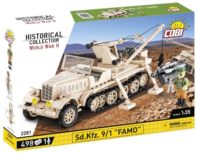 COBI 2281 II WW Sd. Kfz. 9/1 FAMO, 1:35, 498 k, 1 f