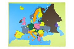 Puzzle - mapa Evropa - bez rámečku