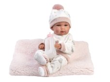 Llorens 63510 NEW BORN HOLČIČKA - realistická panenka miminko s celovinylovým tělem - 35 cm