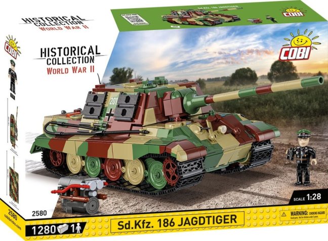 COBI 2580 II WW Sd. Kfz. 186 Jagdtiger, 1:28, 1280 k, 1 f