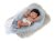 Llorens 73803 NEW BORN CHLAPEČEK - realistická panenka miminko s celovinylovým tělem - 40 cm