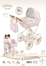 DeCuevas 80078A Skládací kočárek pro panenky s taškou Verona 2025 - 81 cm